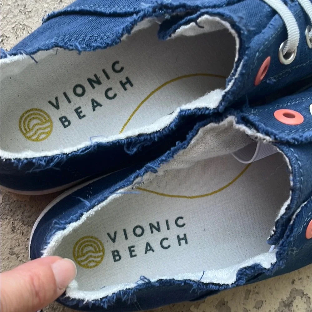 Vionic Beach Denim Blue Sneakers - Picture 11 of 12